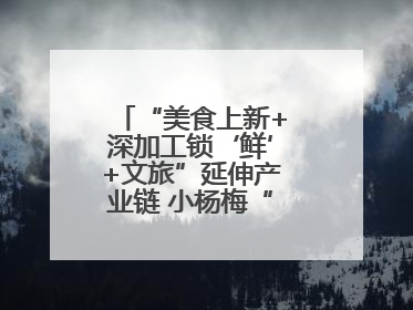 “美食上新+深加工锁‘鲜’+文旅”延伸产业链 小杨梅“撬动”大产业