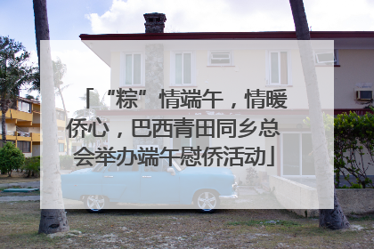 “粽”情端午，情暖侨心，巴西青田同乡总会举办端午慰侨活动