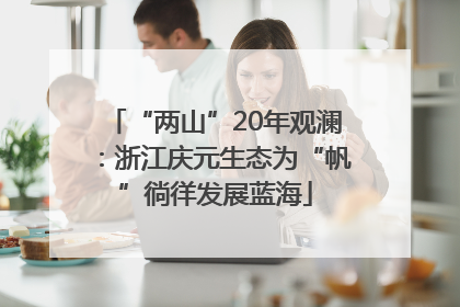 “两山”20年观澜：浙江庆元生态为“帆”徜徉发展蓝海