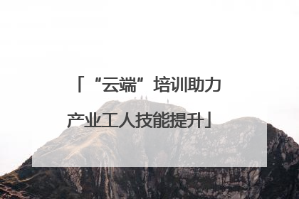 “云端”培训助力产业工人技能提升