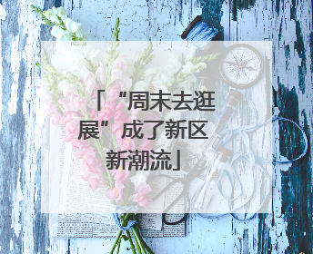 “周末去逛展”成了新区新潮流