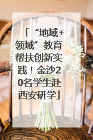 “地域+领域”教育帮扶创新实践！金沙20名学生赴西安研学