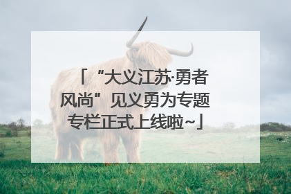 “大义江苏·勇者风尚”见义勇为专题专栏正式上线啦~