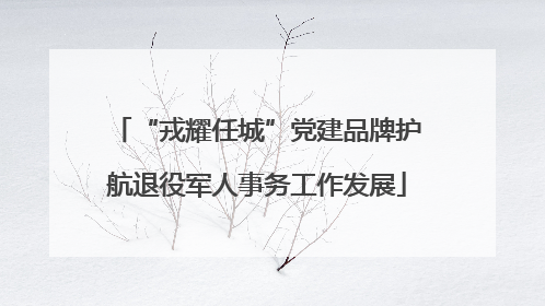 “戎耀任城”党建品牌护航退役军人事务工作发展