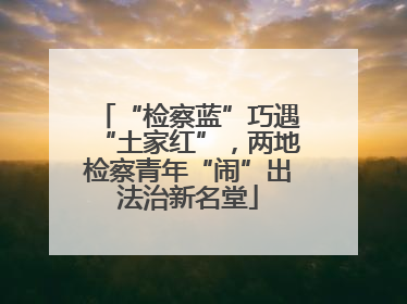 “检察蓝”巧遇“土家红”，两地检察青年“闹”出法治新名堂