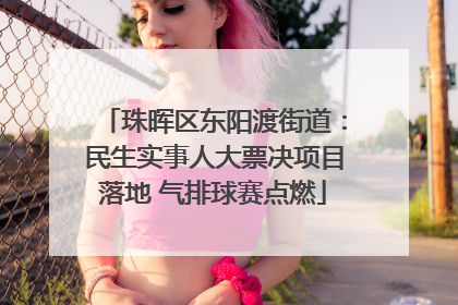 珠晖区东阳渡街道：民生实事人大票决项目落地 气排球赛点燃