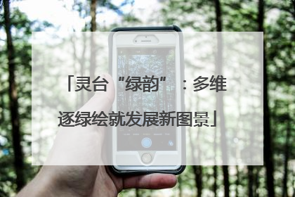 灵台“绿韵”：多维逐绿绘就发展新图景