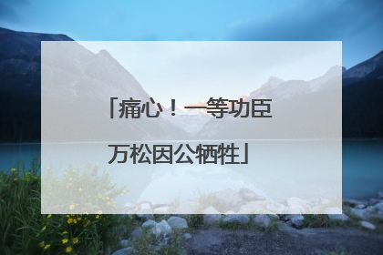 痛心！一等功臣万松因公牺牲