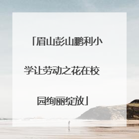 眉山彭山鹏利小学让劳动之花在校园绚丽绽放
