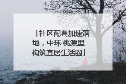 社区配套加速落地，中环·桃源里构筑宜居生活圈