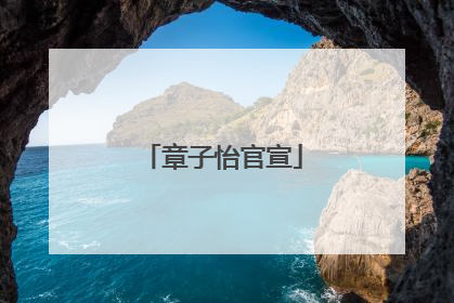 章子怡官宣