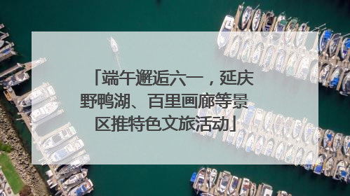 端午邂逅六一，延庆野鸭湖、百里画廊等景区推特色文旅活动