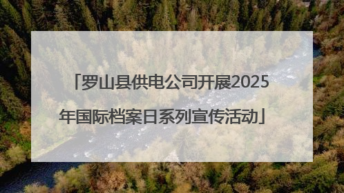 罗山县供电公司开展2025年国际档案日系列宣传活动