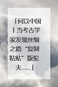 何以中国丨当考古学家发现丝绸之路“复制粘贴”版驼夫……