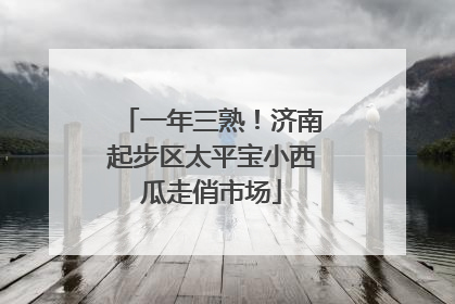 一年三熟！济南起步区太平宝小西瓜走俏市场