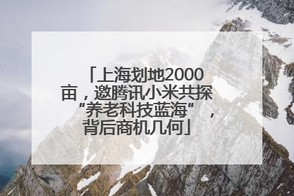 上海划地2000亩，邀腾讯小米共探“养老科技蓝海”，背后商机几何