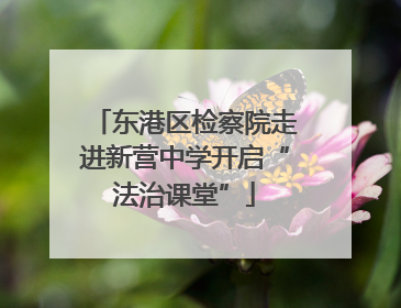 东港区检察院走进新营中学开启“法治课堂”