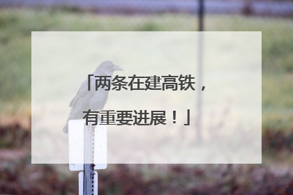 两条在建高铁，有重要进展！