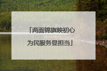 两面锦旗映初心 为民服务显担当