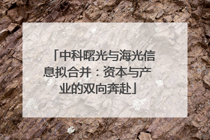 中科曙光与海光信息拟合并：资本与产业的双向奔赴