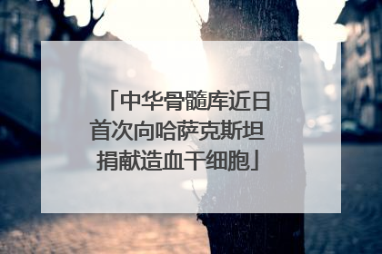 中华骨髓库近日首次向哈萨克斯坦捐献造血干细胞