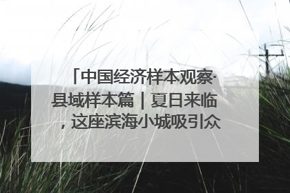 中国经济样本观察·县域样本篇｜夏日来临，这座滨海小城吸引众多年轻人打卡……