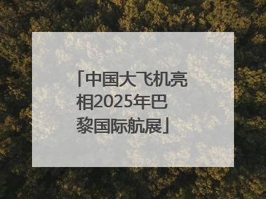 中国大飞机亮相2025年巴黎国际航展