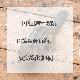 中国海军双航母编队赴远海开展实战化训练