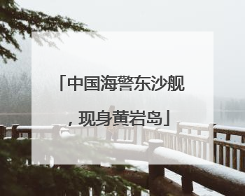 中国海警东沙舰，现身黄岩岛