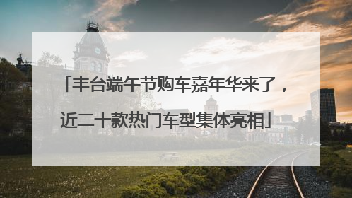丰台端午节购车嘉年华来了，近二十款热门车型集体亮相