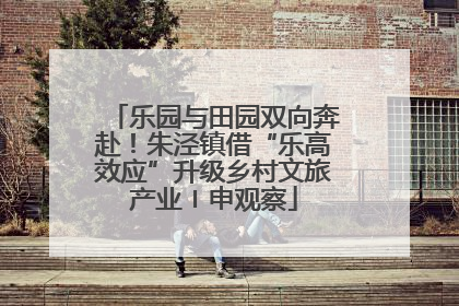 乐园与田园双向奔赴！朱泾镇借“乐高效应”升级乡村文旅产业〡申观察