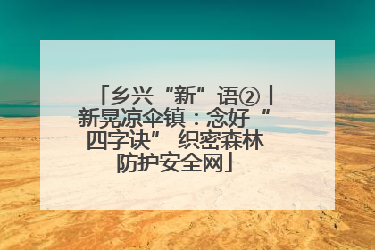 乡兴“新”语②丨新晃凉伞镇：念好“四字诀” 织密森林防护安全网