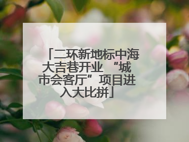 二环新地标中海大吉巷开业 “城市会客厅”项目进入大比拼