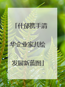 什邡携手清华企业家共绘发展新蓝图
