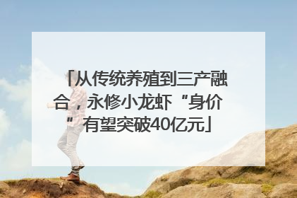 从传统养殖到三产融合，永修小龙虾“身价”有望突破40亿元