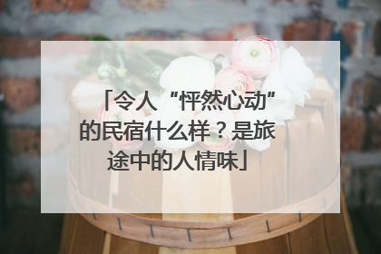 令人“怦然心动”的民宿什么样？是旅途中的人情味