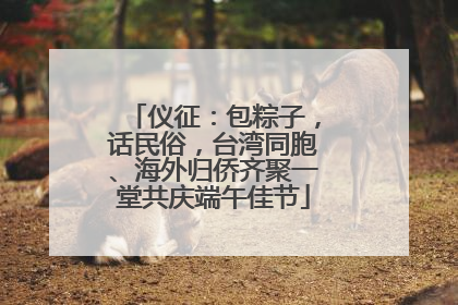 仪征：包粽子，话民俗，台湾同胞、海外归侨齐聚一堂共庆端午佳节