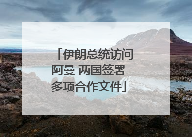 伊朗总统访问阿曼 两国签署多项合作文件