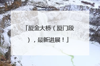 厦金大桥（厦门段），最新进展！