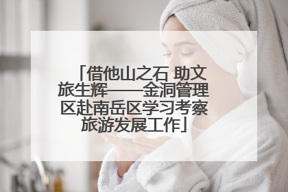 借他山之石 助文旅生辉——金洞管理区赴南岳区学习考察旅游发展工作