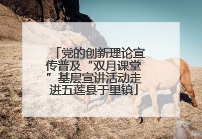 党的创新理论宣传普及“双月课堂”基层宣讲活动走进五莲县于里镇