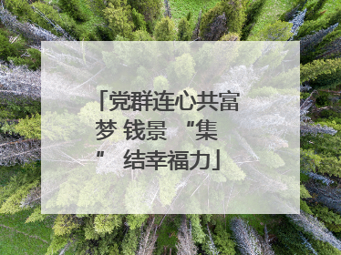 党群连心共富梦 钱景 “集” 结幸福力