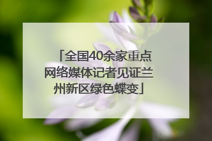 全国40余家重点网络媒体记者见证兰州新区绿色蝶变