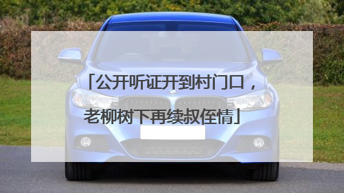 公开听证开到村门口，老柳树下再续叔侄情