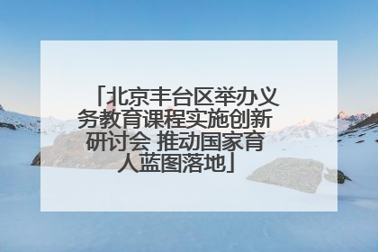 北京丰台区举办义务教育课程实施创新研讨会 推动国家育人蓝图落地