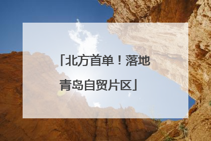 北方首单！落地青岛自贸片区