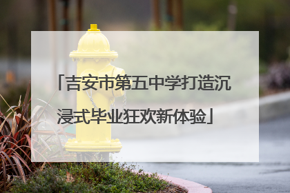 吉安市第五中学打造沉浸式毕业狂欢新体验