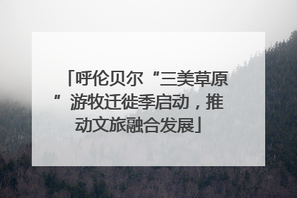 呼伦贝尔“三美草原”游牧迁徙季启动，推动文旅融合发展