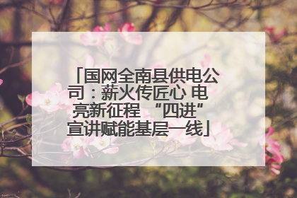 国网全南县供电公司：薪火传匠心 电亮新征程 “四进”宣讲赋能基层一线