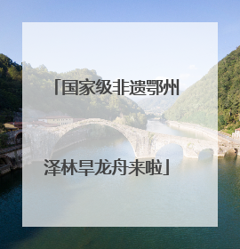 国家级非遗鄂州泽林旱龙舟来啦